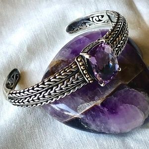 Samuel Benham Amethyst Cuff Bracelet